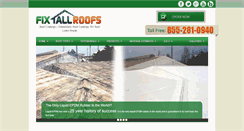 Desktop Screenshot of fixallroofs.com